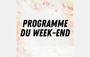 Programme du week-end